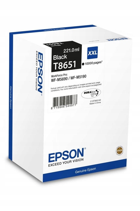 Originálny atrament Black Epson T8651 XXL (C13T865140)