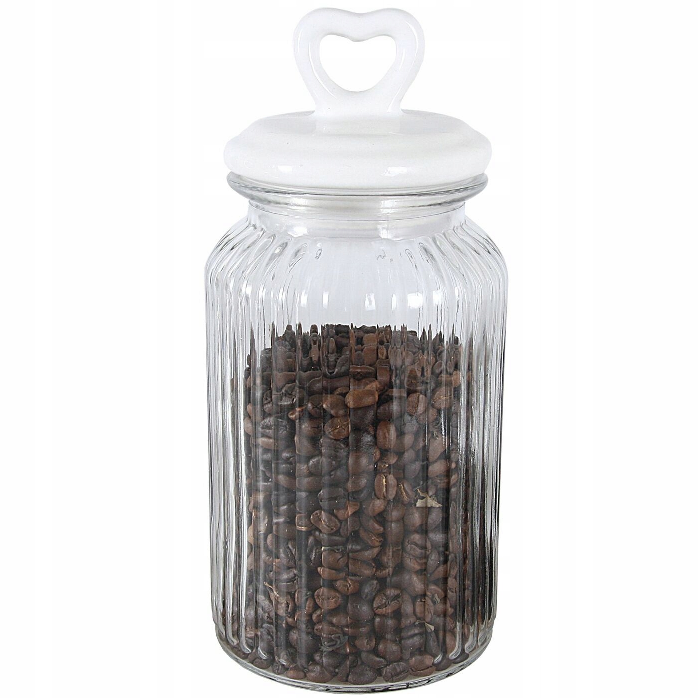 

Słoik z pokrywką ceramiczną Tadar Serce 1300 ml