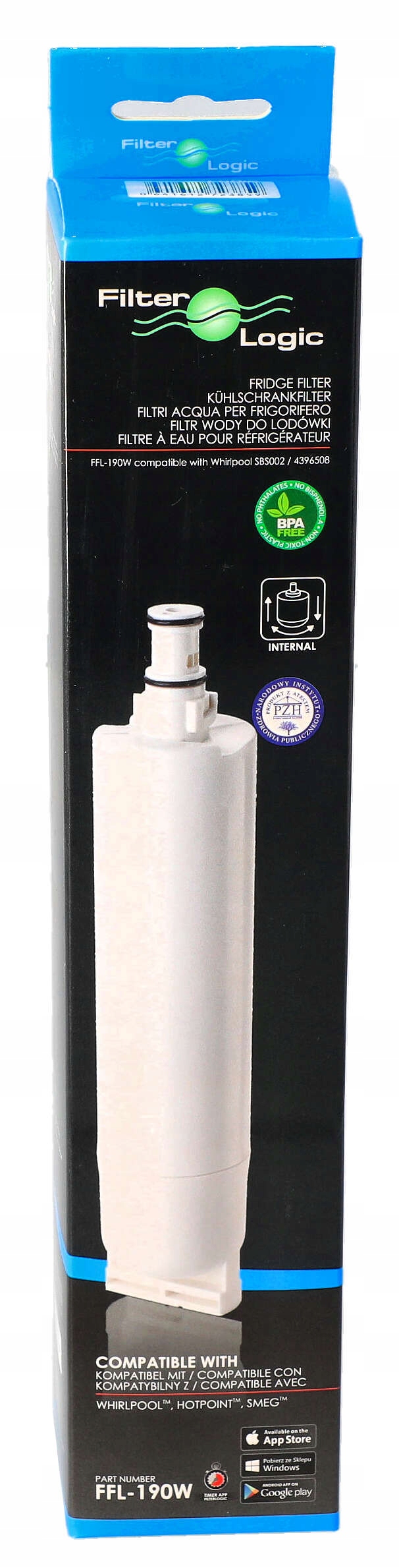 Filtr wody do lodówki WHIRLPOOL SBS002 FilterLogic Marka Filter Logic