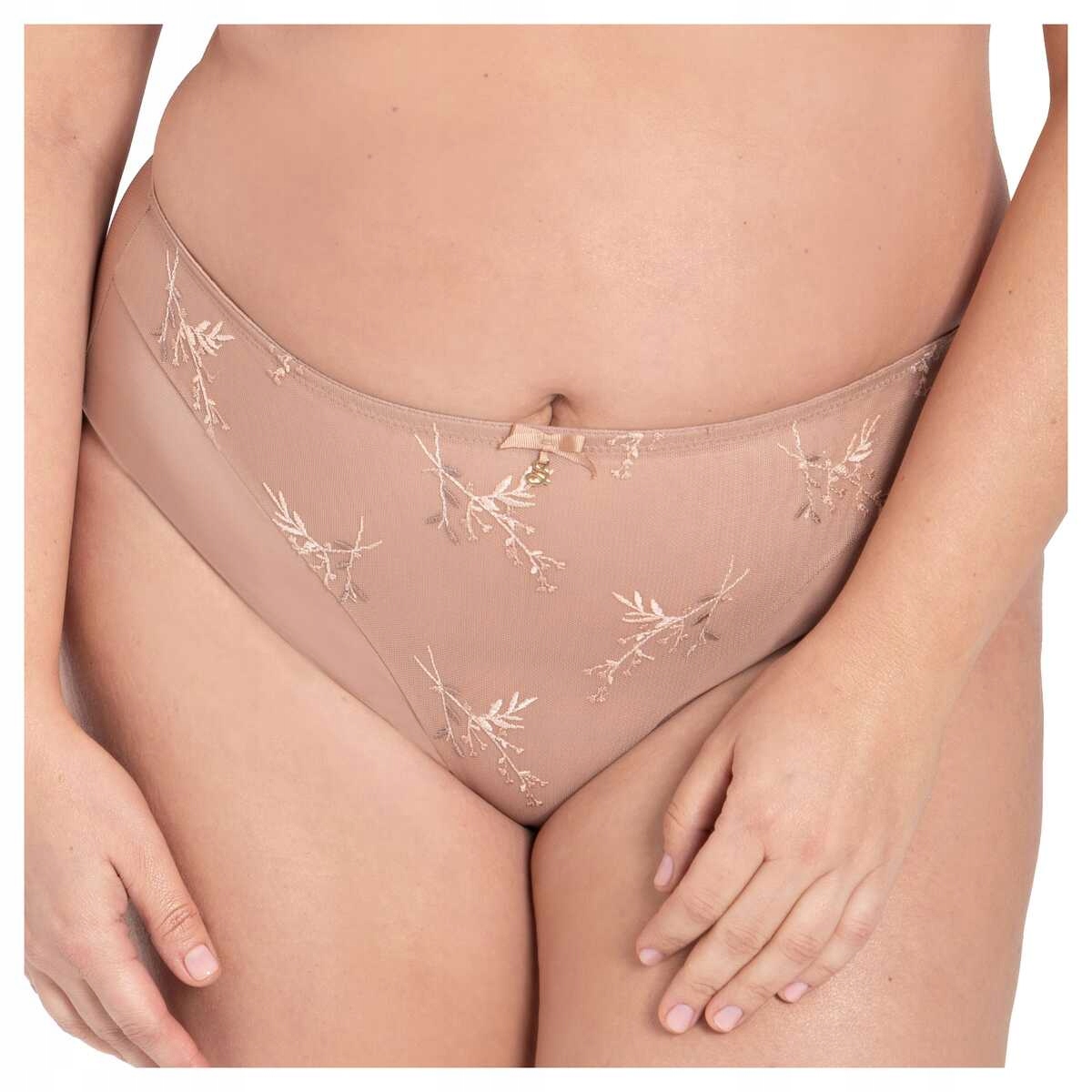 Samanta Kalhotky dámské pohodlné kalhotky Juno B400 cappucino XL