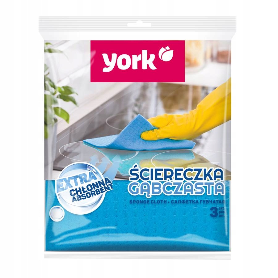 

Ściereczka gąbczasta 3 szt York 024010