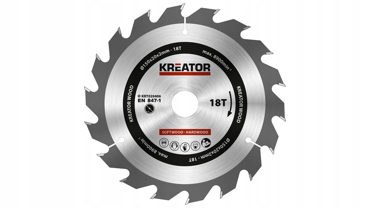 

Piła tarczowa do drewna widia 150 x 20 x 2,0 18Z