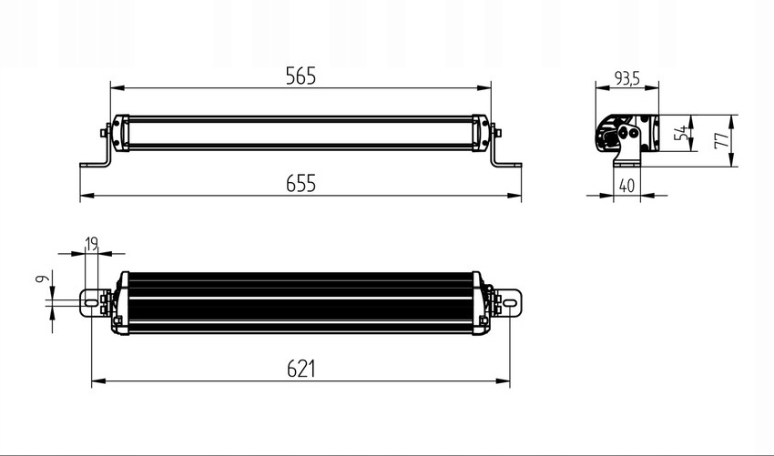 LIGHTBAR REFLEKTOR LED 100W OFFROAD LEDBAR HOMOLOGACJA DROGOWA Temperatura barwowa 6000 K