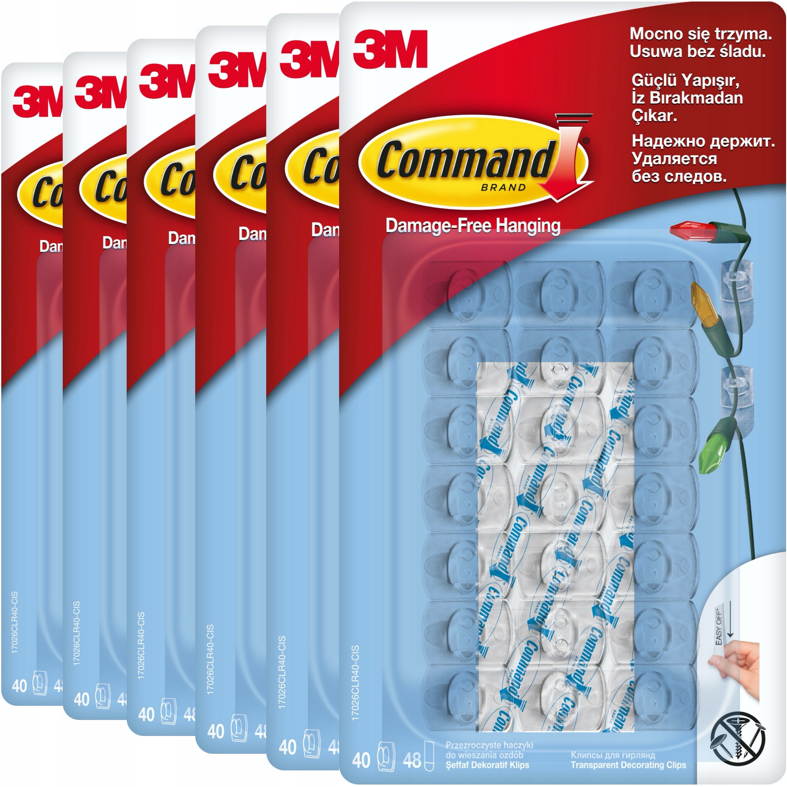 Command Háčky Dekorace Vánoční ozdoby 240 ks 6 ks