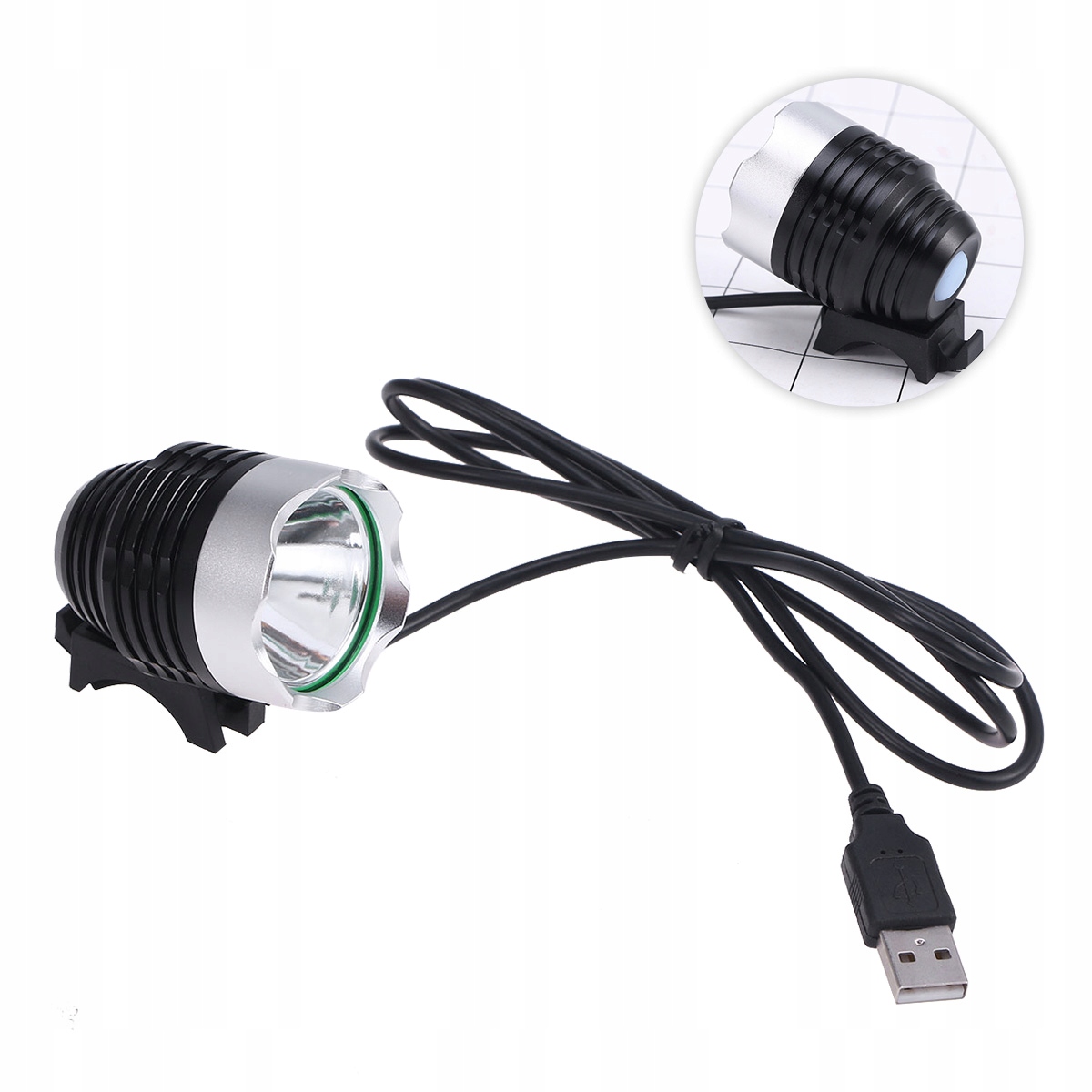 Lampka Rowerowa Rower Akumulatorowy Usb