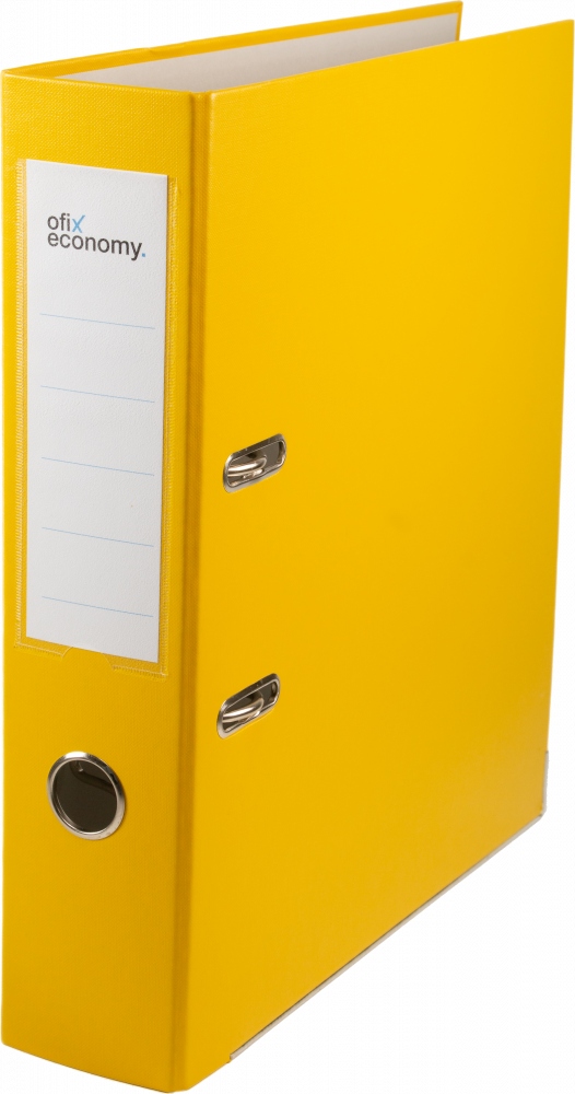 SEGREGATOR ŻÓŁTY A4 75mm DŹWIGNIOWY WZMACNIANY