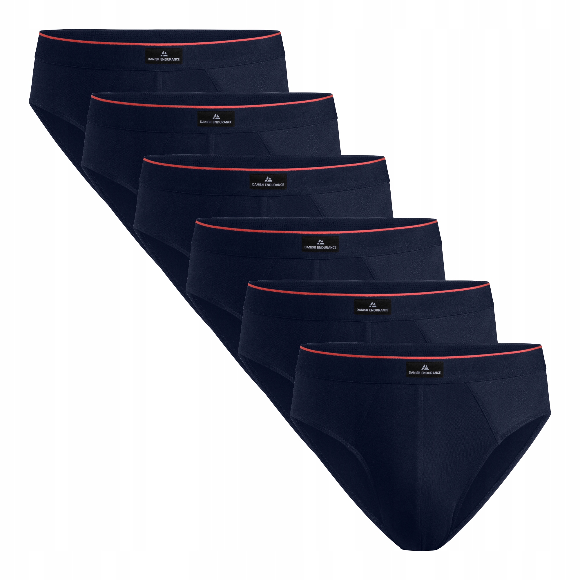 Bawełniane Majtki Danish Endurance Klasyczne Slipy Męskie 6-pak 2XL