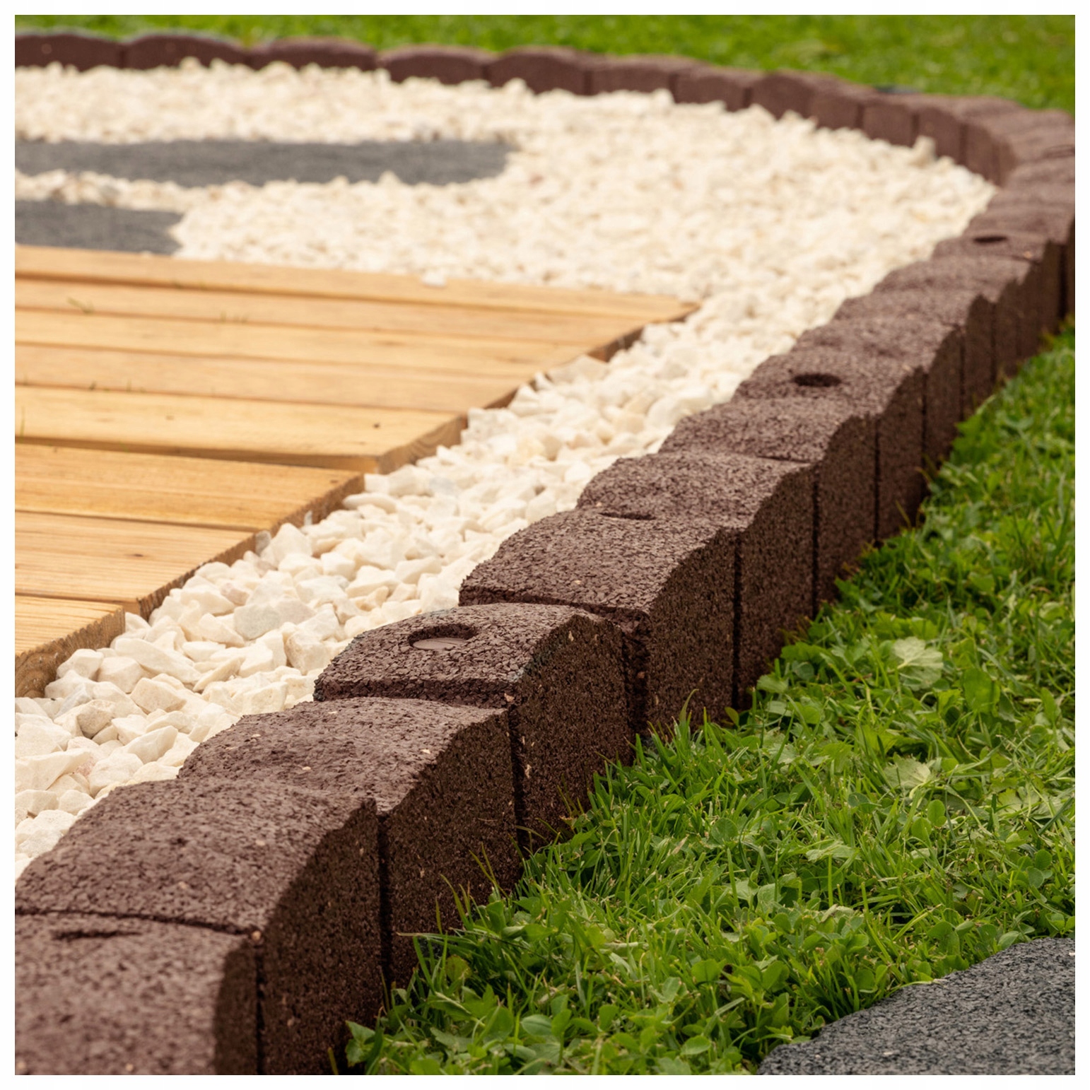 

Obrzeże ogrodowe Eco Palisada kotwy 120 cm Terra