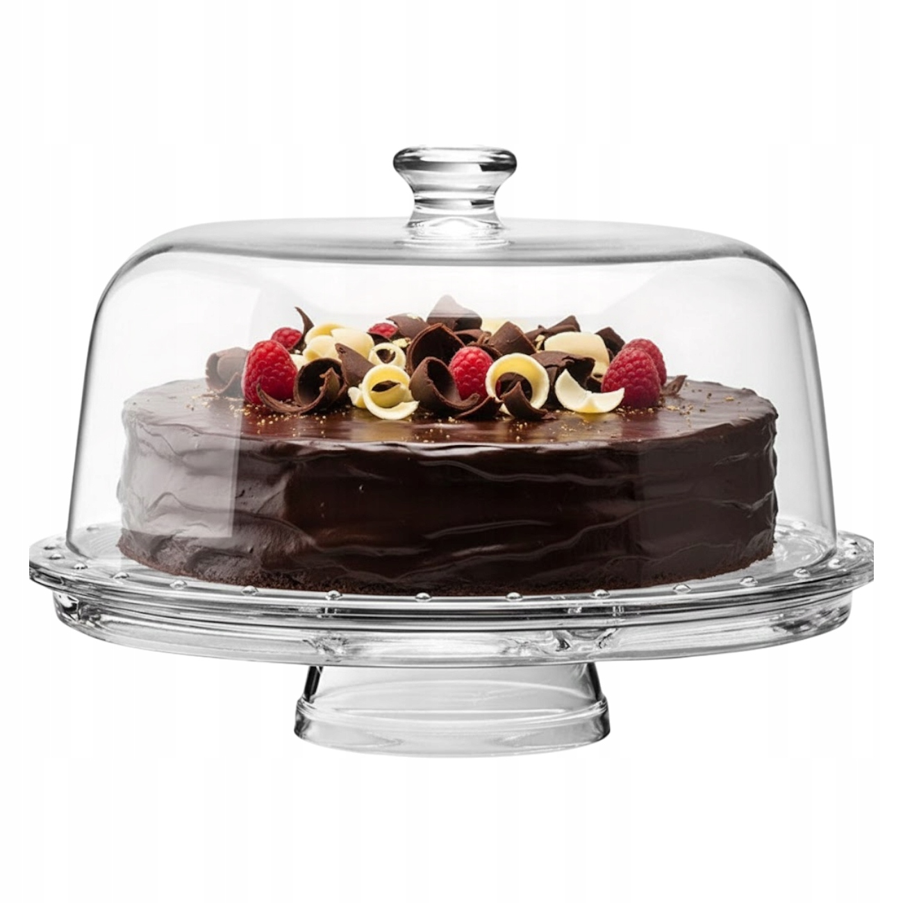 Sklenená Miska Na Tortu A Ovocie S Krytom Na Nohy Darček Na Vianoce
