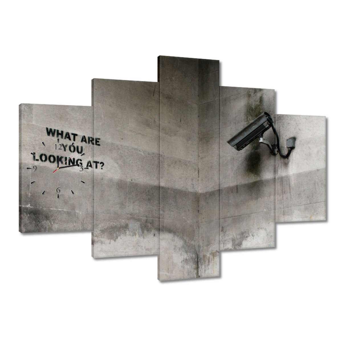 Hodiny 150x105 Banksy Kamera Graffiti