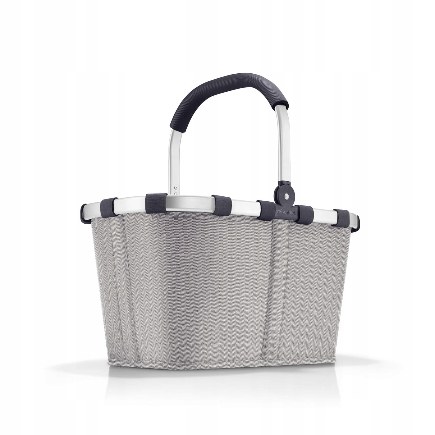 Košík Carrybag, herringbone šedý