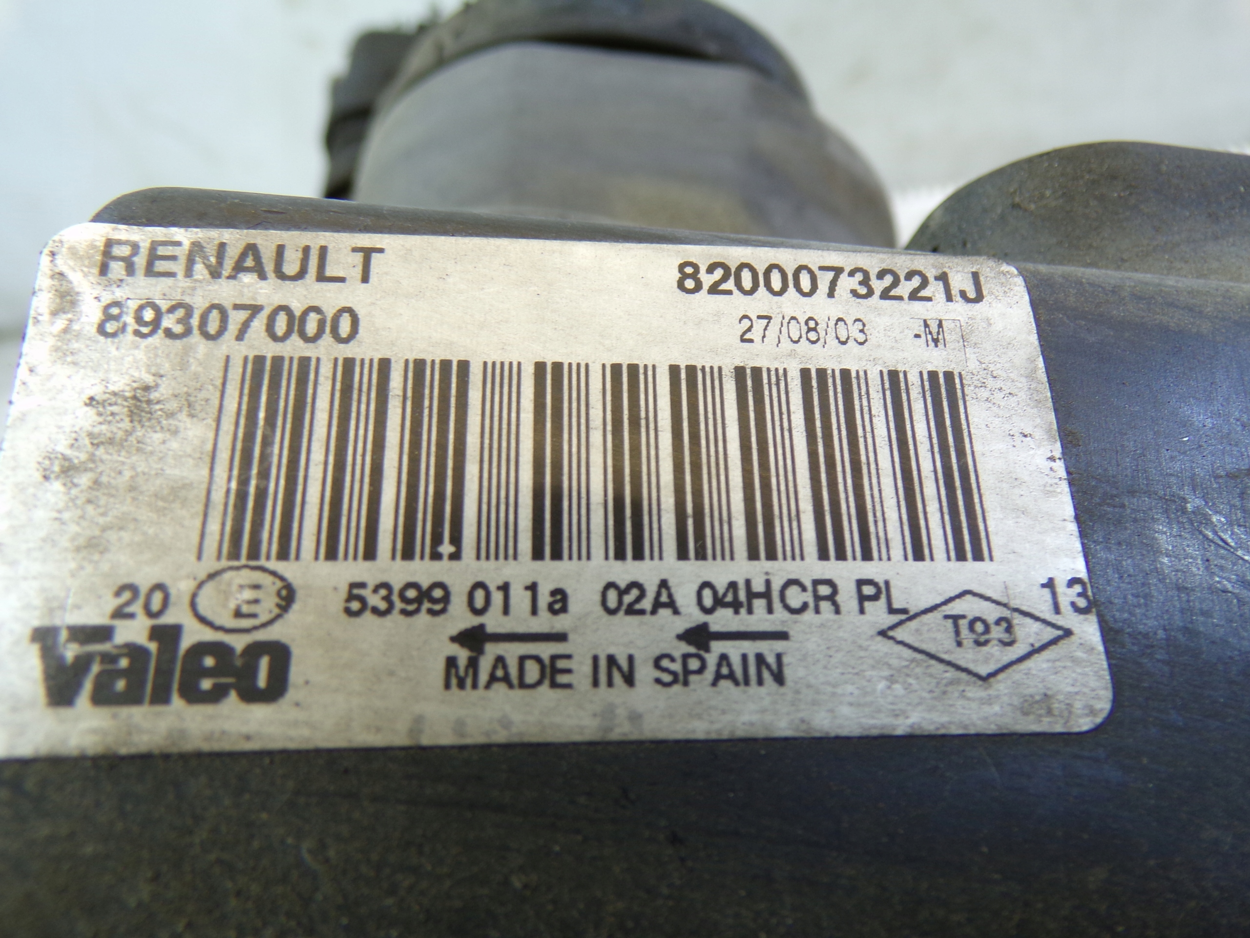 light front front right RENAULT MEGANE 2 II KABRIO CABRIO