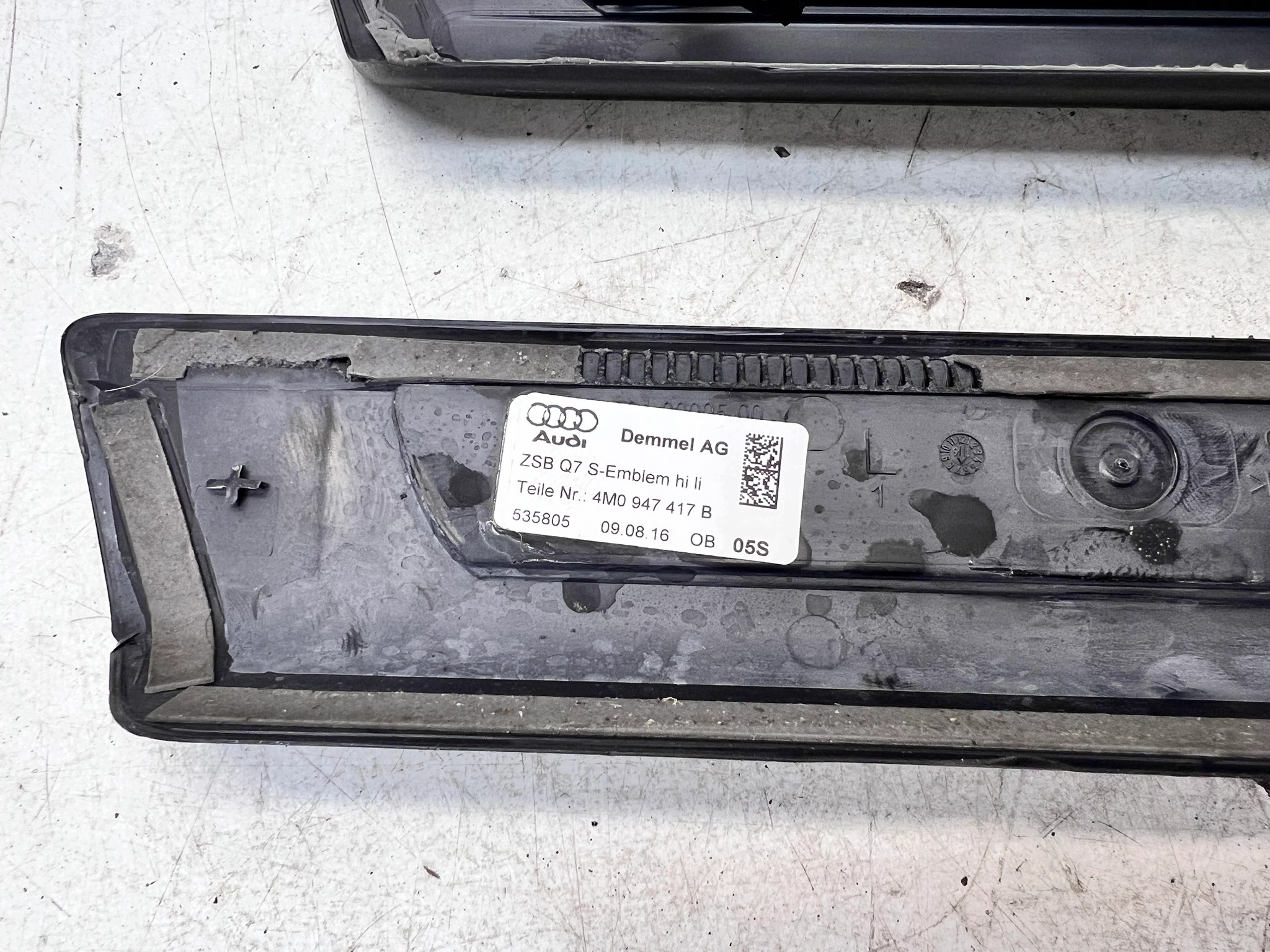 moulding threshold inner AUDI Q7 4M KOMPLET SLINE