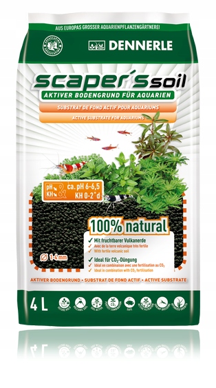 Dennerle Aktivní substrát pro sladkovodní akvária Scapers Soil 1-4 mm, 4 l