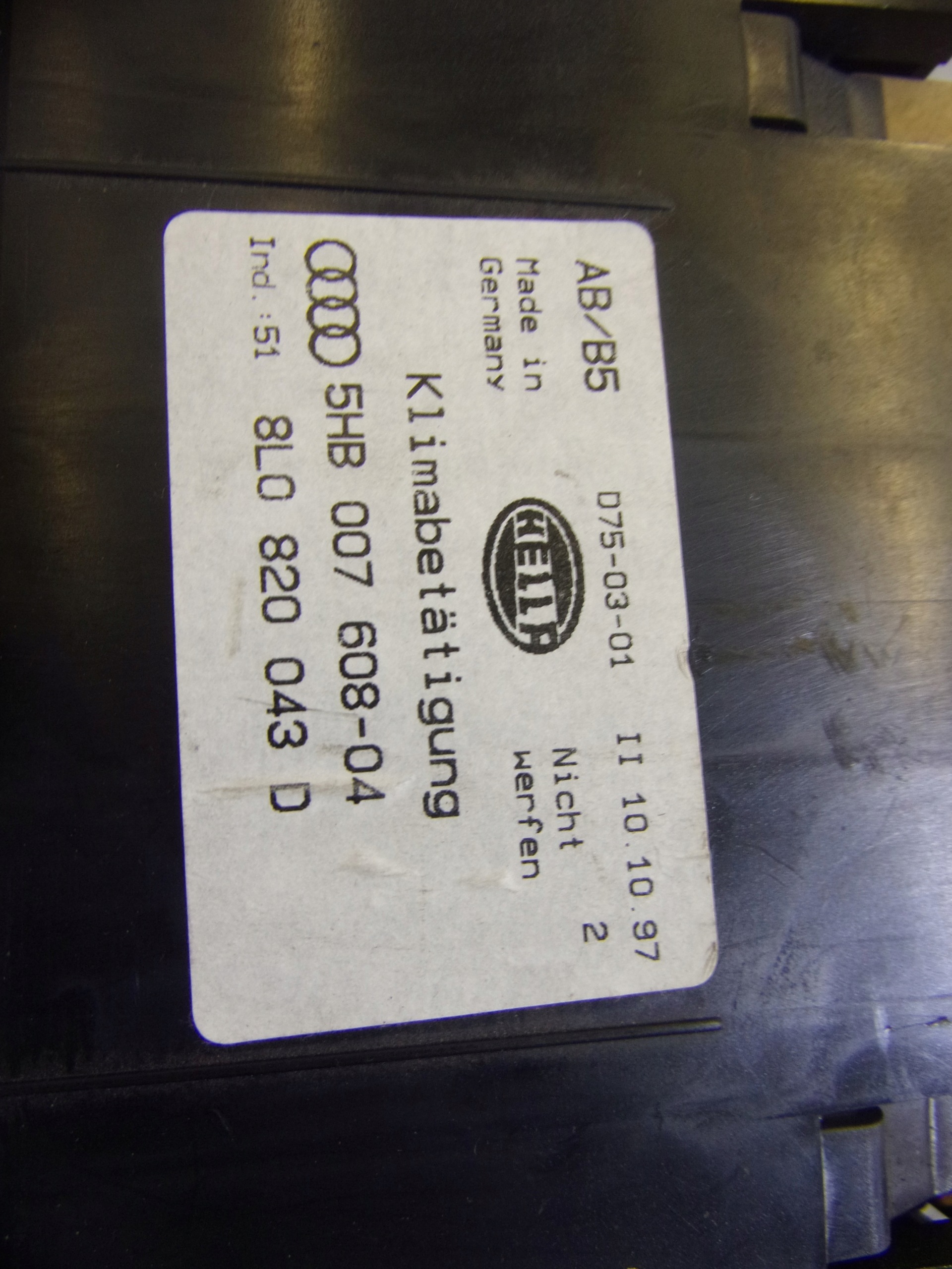 PANEL navigation devices AUDI A4 B5
