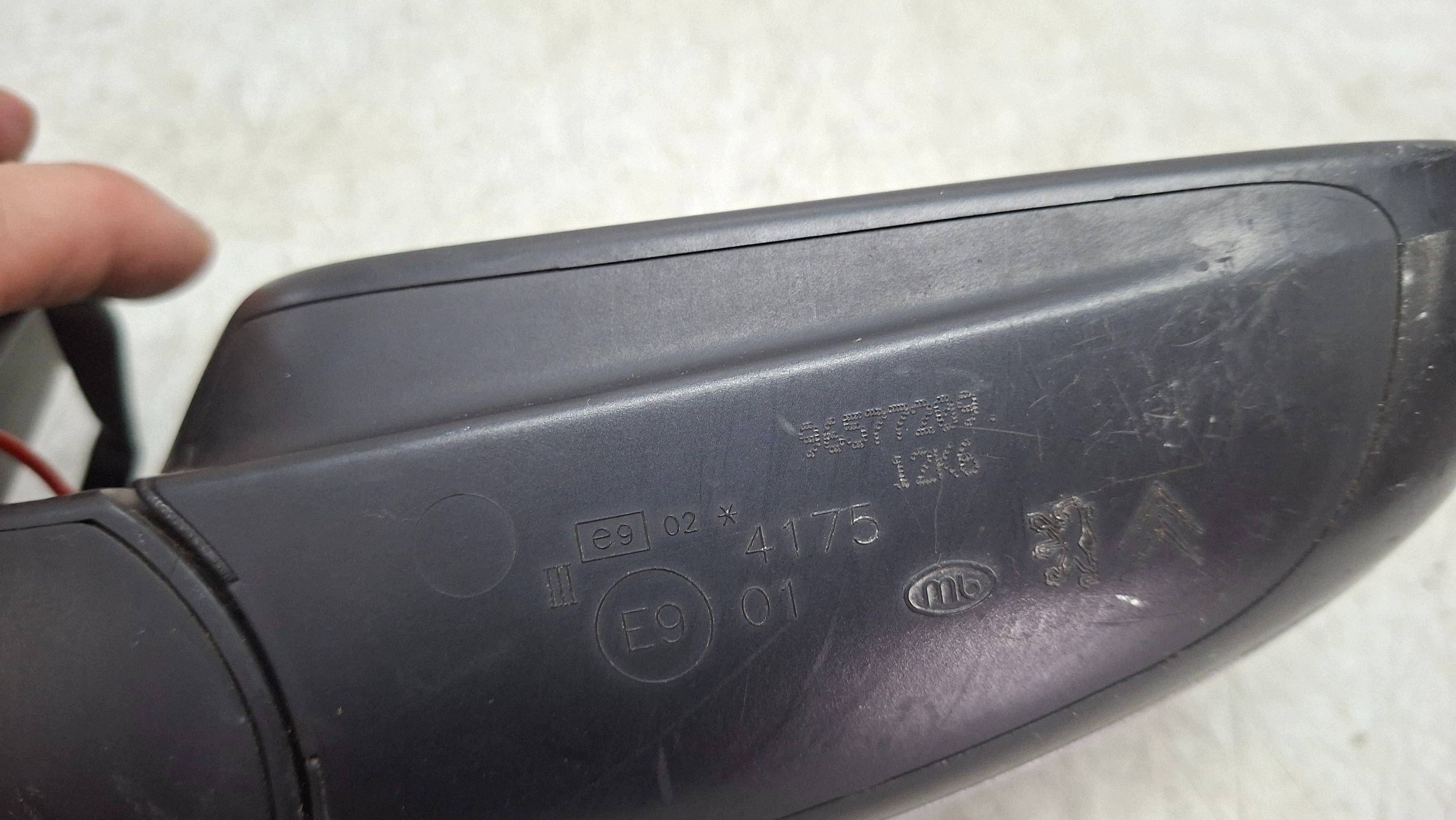 mirror right 6 vertical 96577209XT PEUGEOT 307 2001