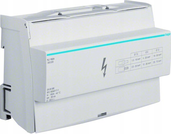Rozvádzačový blok 4P 160A 9 modulov KJ160A