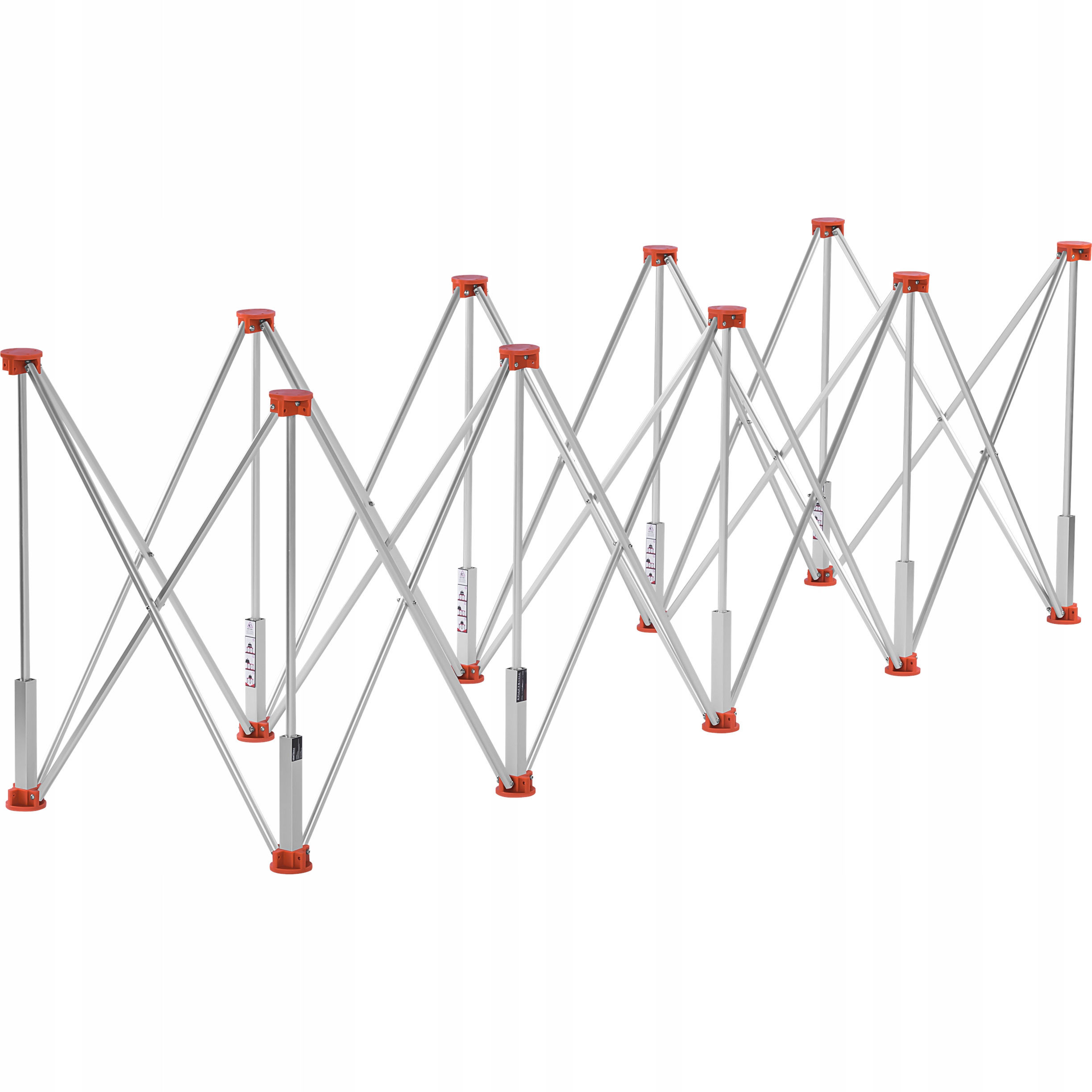 Skládací Pracovní Stůl 10 Glazurovacích Nohou Velké Formáty 222x60mm 1000kg Pavouk