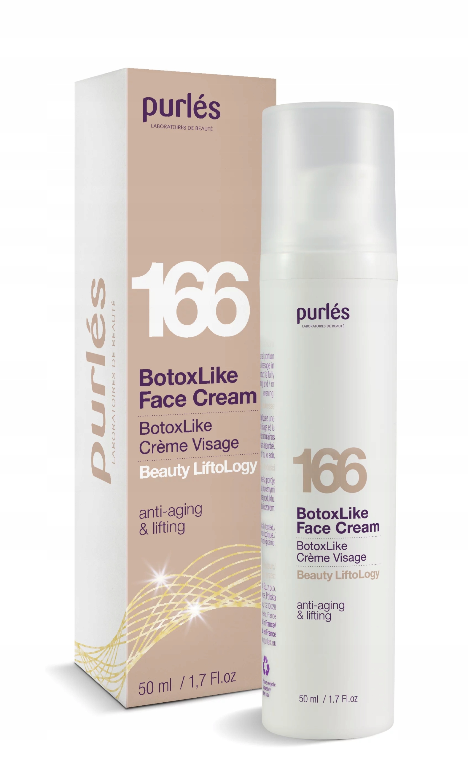 Purles 166 BotoxLike Face Cream Bohatý liftingový krém 50 ml