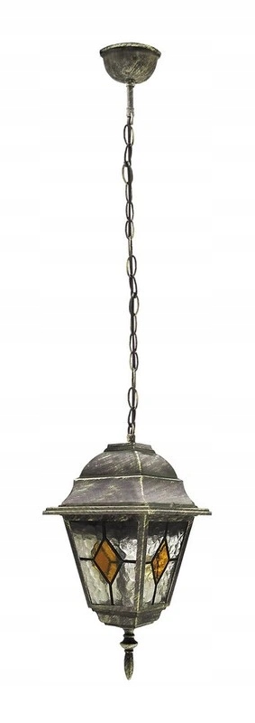 Vonkajšia závesná lampa Monaco max. 60W E27 IP43 antická zlatá