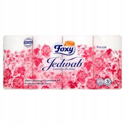 

Papier toaletowy Foxy Jedwab 8 rolek 3-warstwowy