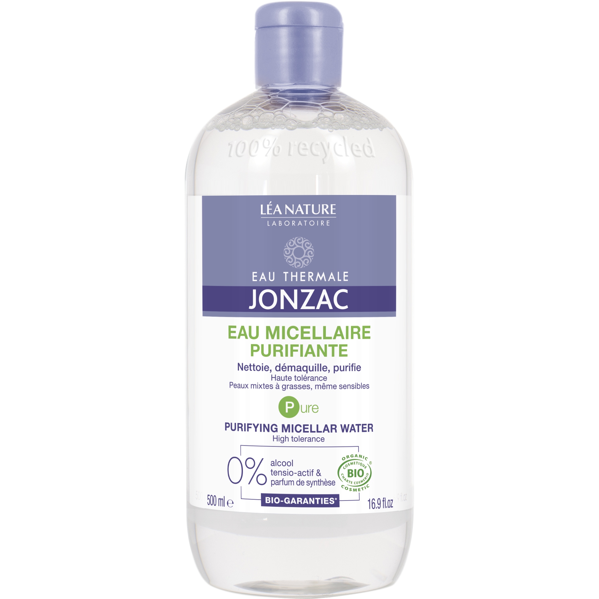 Jonzac Pure Micelární voda smíšená pleť Bio 500 ml