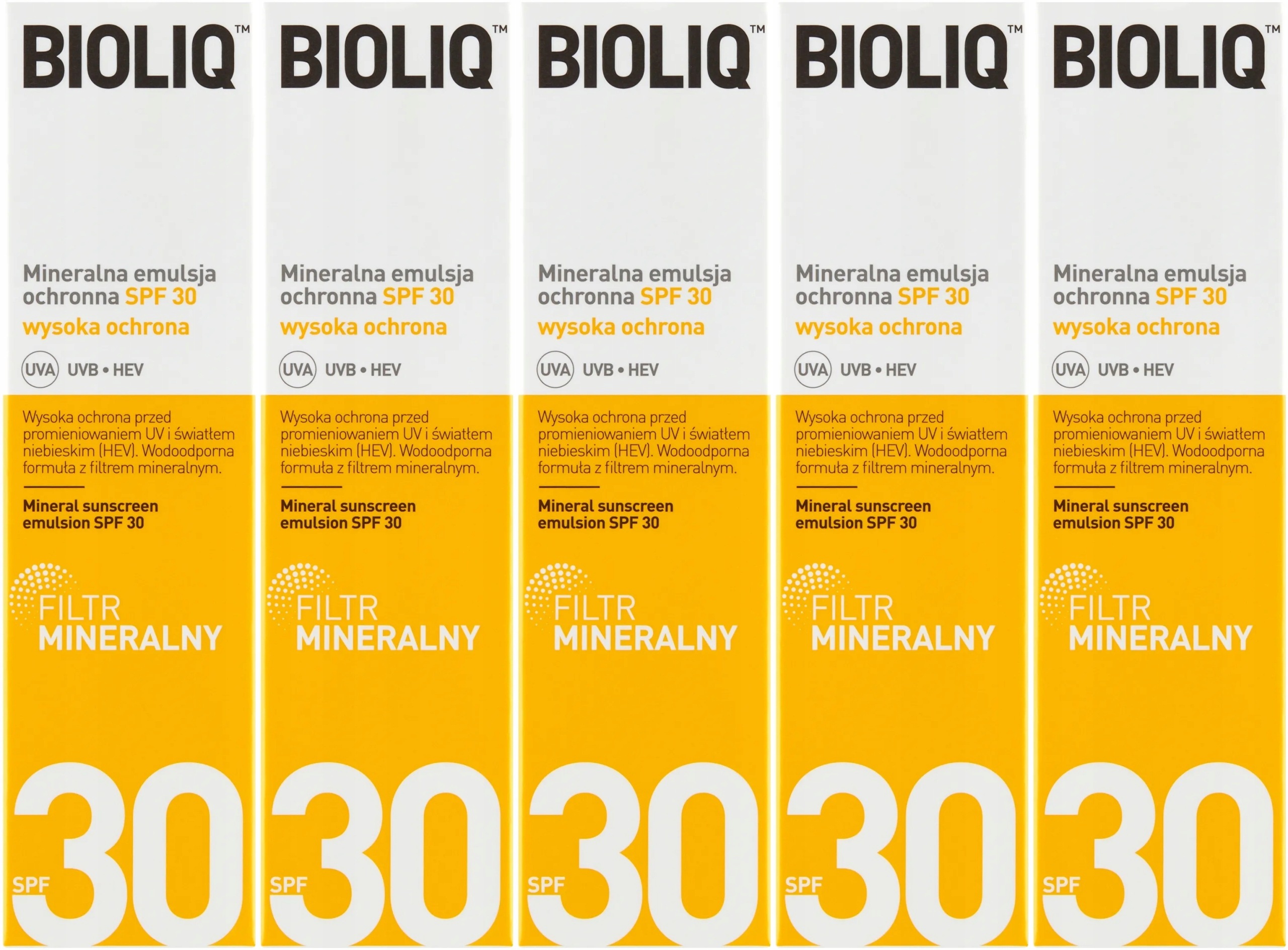 Bioliq Mineralna Emulsja Z Filtrem Do Twarzy Spf 30 Na Dzień