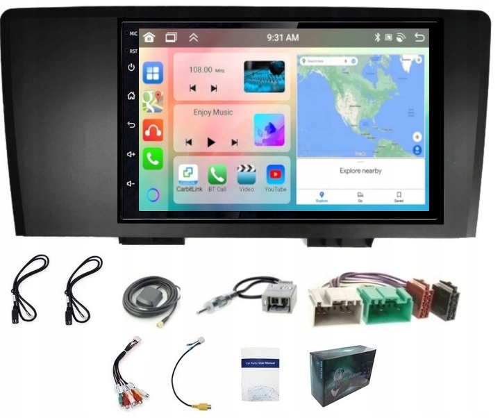 Autorádio Gps Android Bluetooth Volvo XC70 S60 V70 2000-2004 Carplay 6GB 128GB