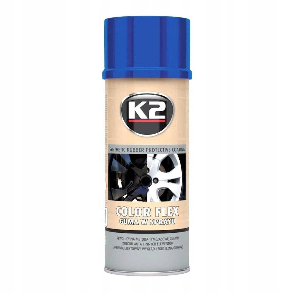 K2 COLOR FLEX Guma w sprayu niebieski 400ml L343NP