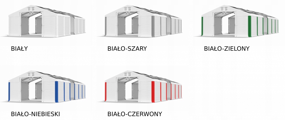Namiot Garażowy 4x13m Budowlany DAS 580 W Długość 13 m