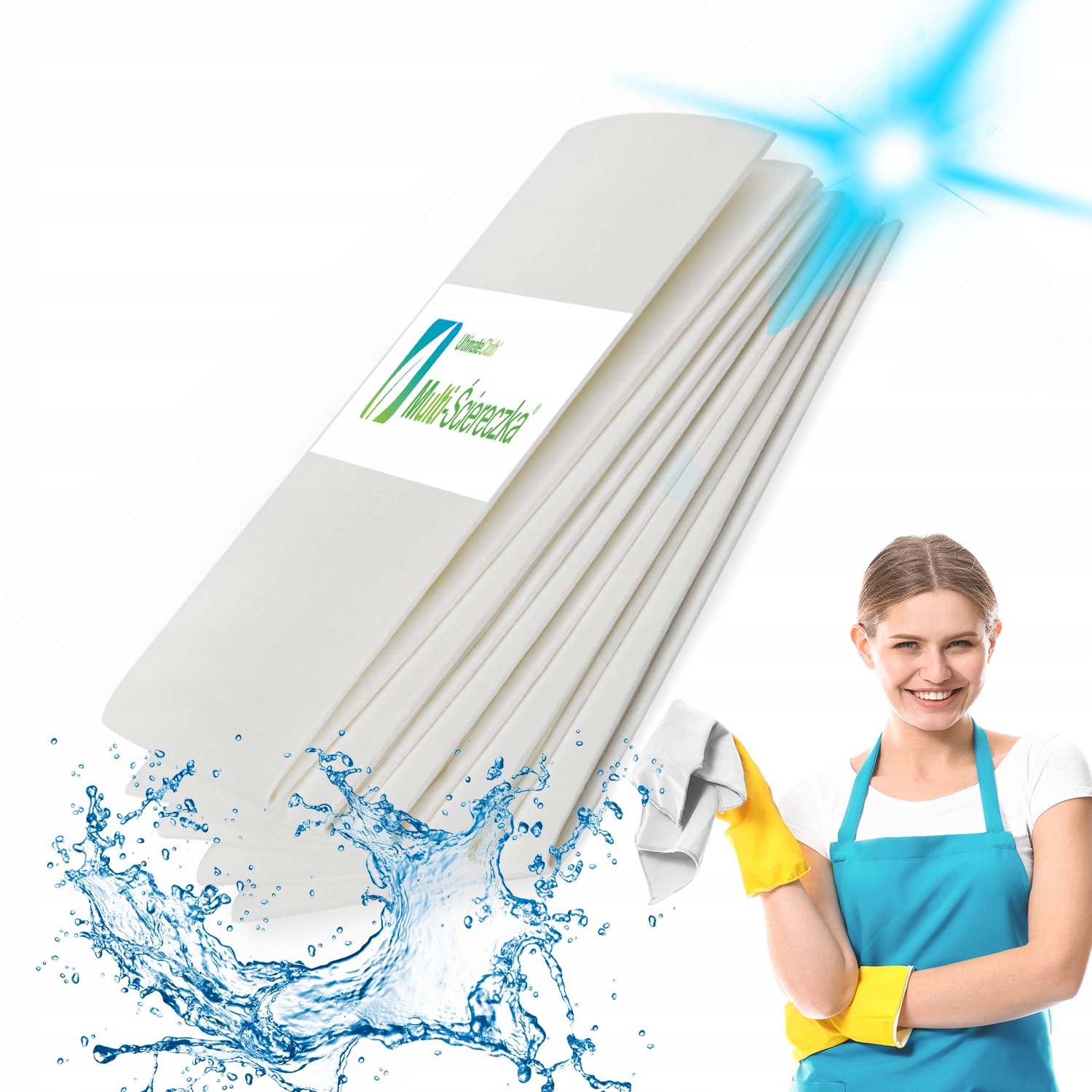 Levně Magické Utěrky Na Okna Bez Šmouh 30x40CM 5KS