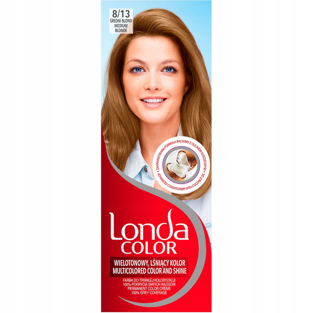 

Farba do włosów Londa Color, Średni blond 8/13
