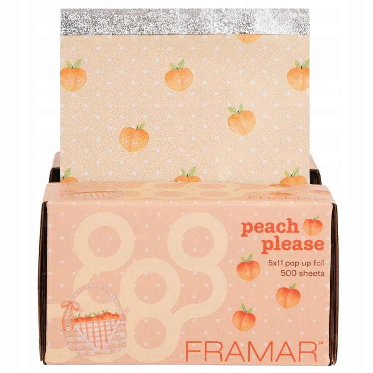 Framar Fólie Hliníková V Pásech Peach Please 5x11 12,7x27,9 CM 500 Kusů