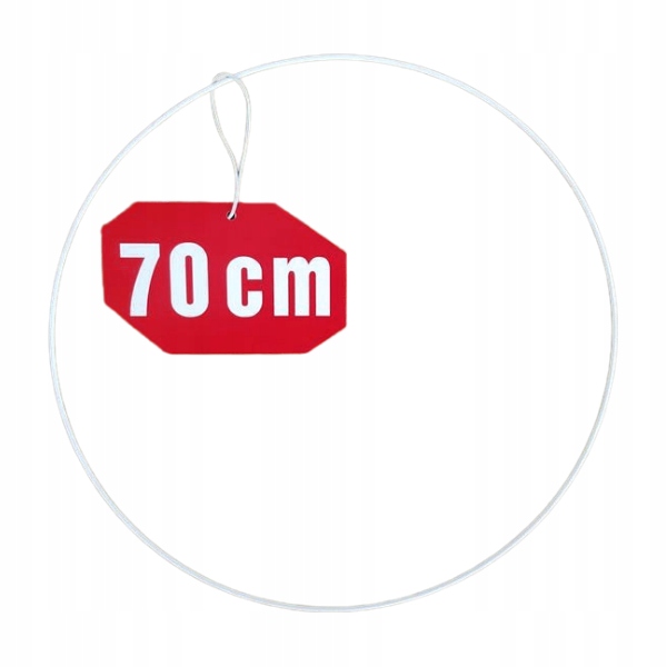 Obręcz|kółko do łapaczy snów Białe 70 cm