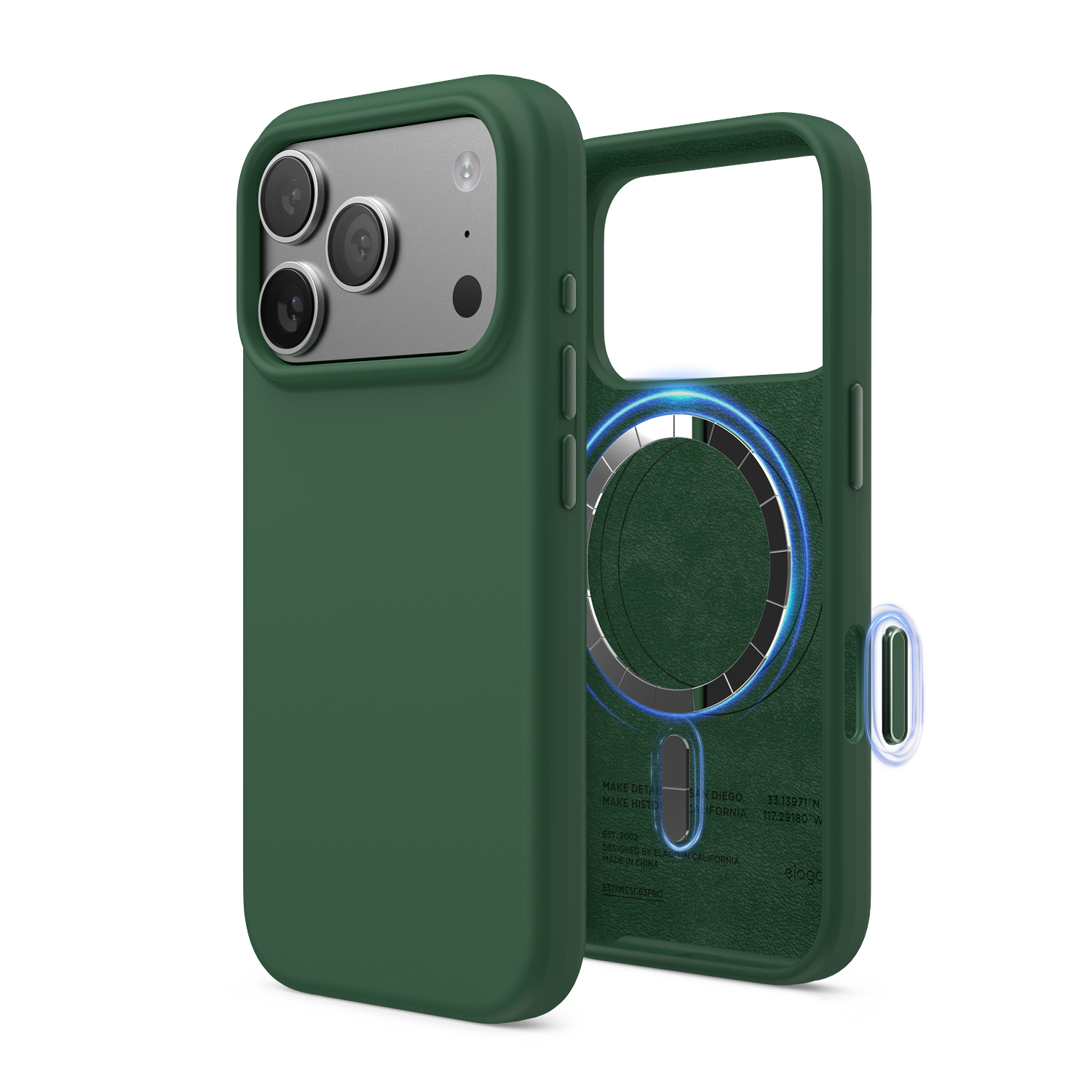 Silikonowe Etui z MagSafe Elago iPhone 17 Pro Alpine Green
