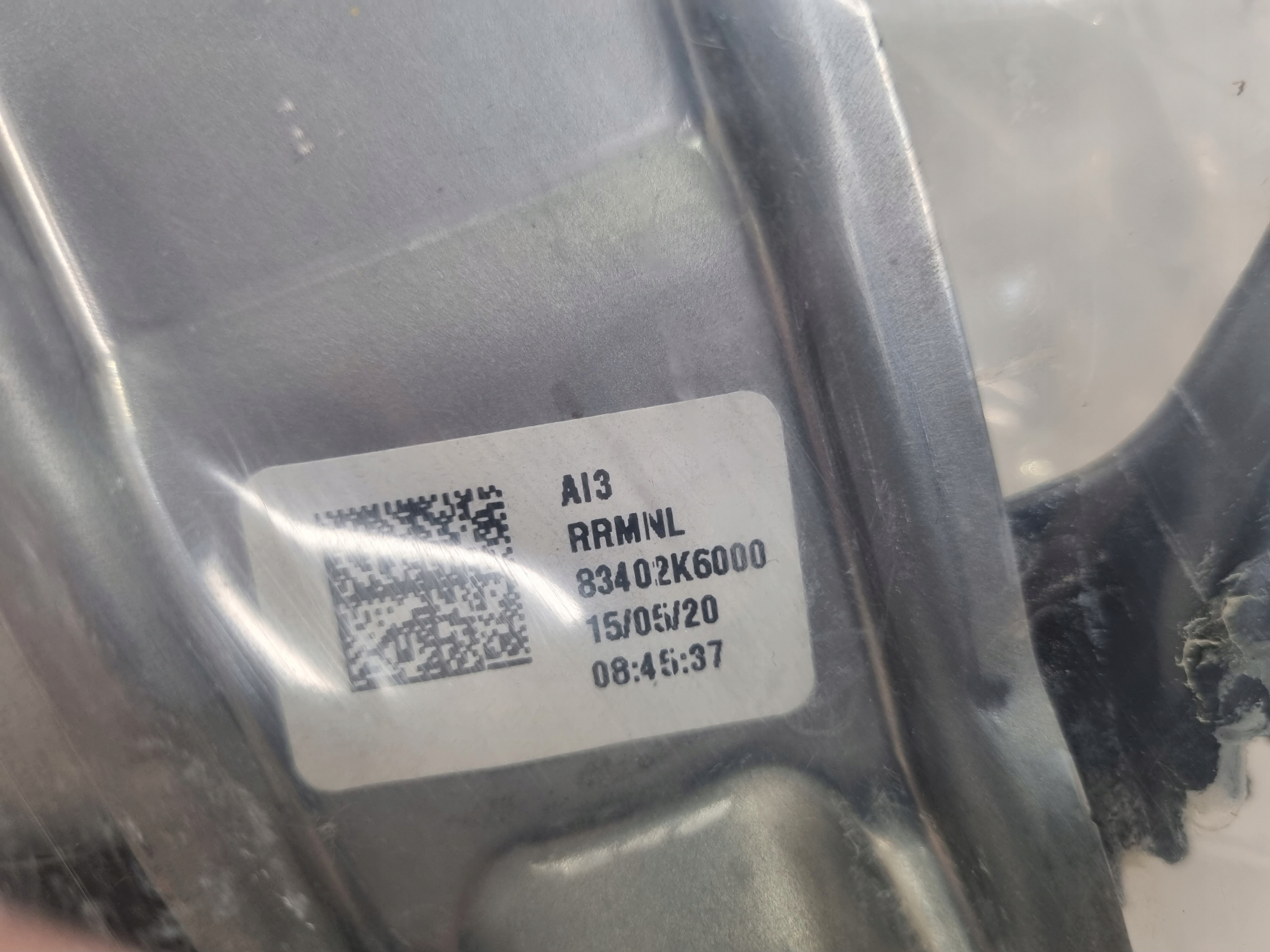 PODNOŚNIK SZYBY TYŁ PRAWY HYUNDAI I10 83402-K6000 Numer katalogowy części 83402-K6000