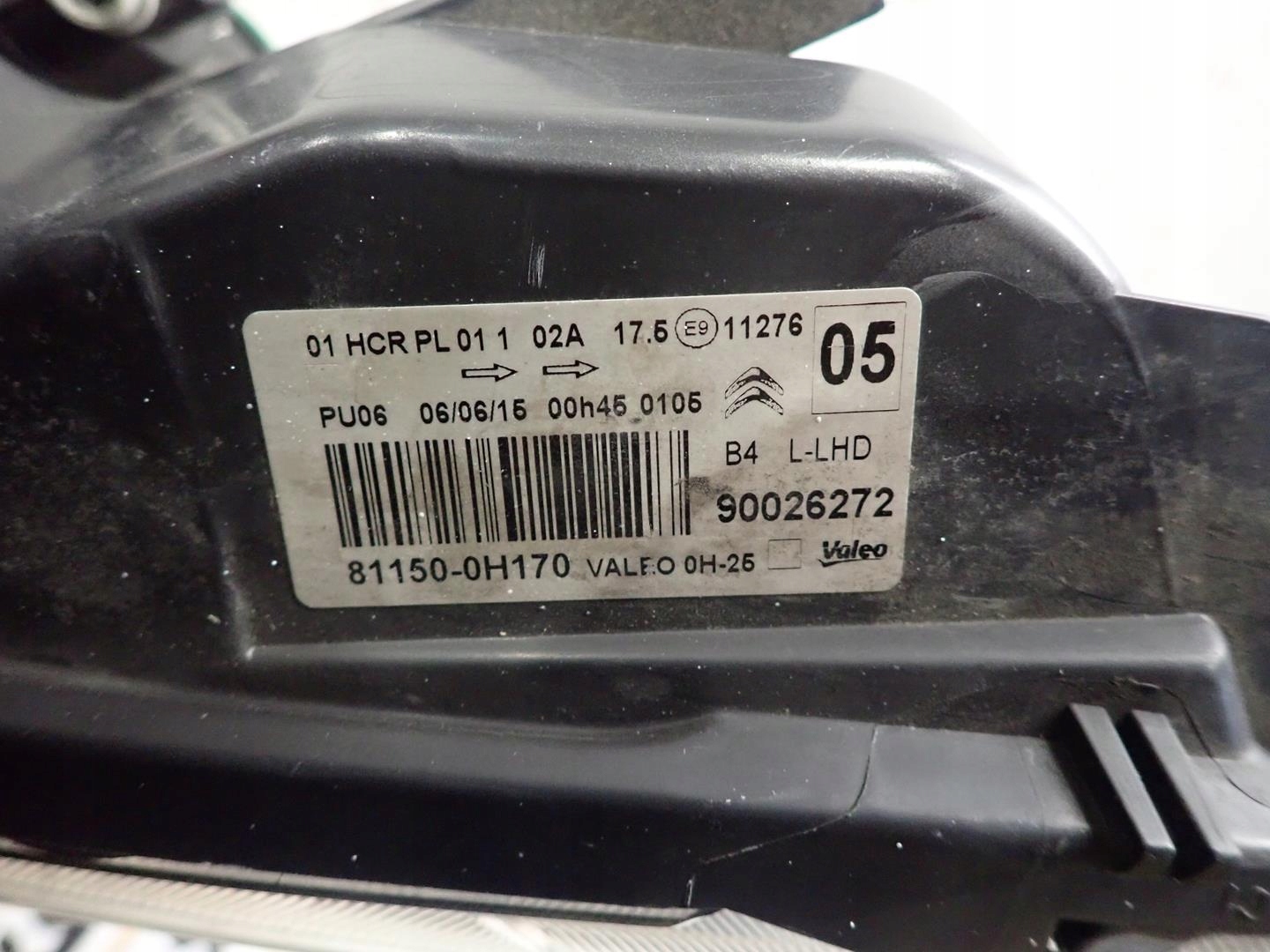 light front front left CITROEN C1 II 2014- 81150-0H170