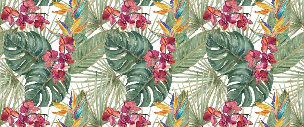 

Fototapeta Flizelinowa Tropikalny wzór 250x104