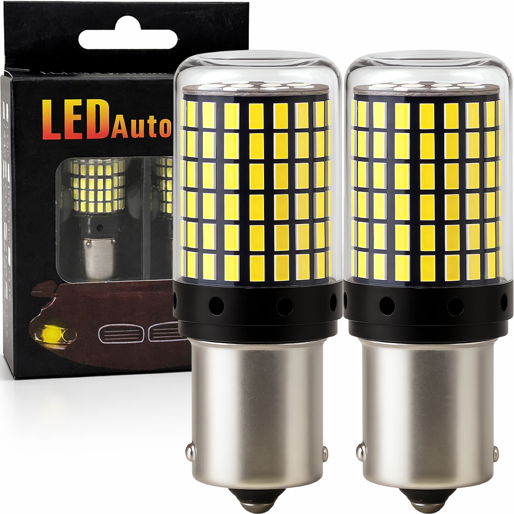 Żarówki P21W 5W 1156 BA15S Led 144 Led Biały Canbus 2 szt Mocna Wsteczny