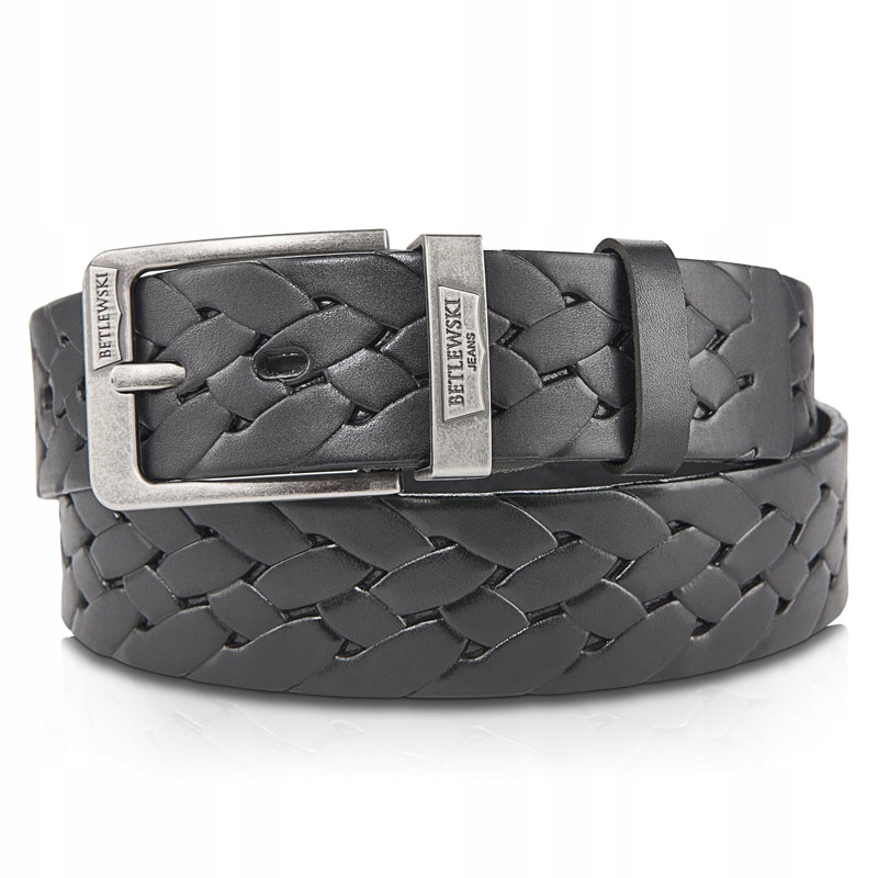 PASEK SKÓRZANY MĘSKI PAS DO SPODNI SKÓRA BETLEWSKI Model LIC40-B2