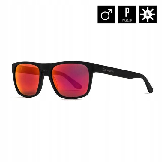 brýle Horsefeathers Keaton Matt Black/mirror Red One Size: One Size