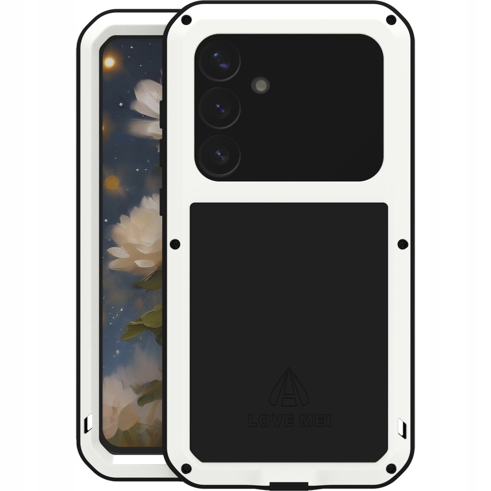 Pouzdro Love Mei se sklem pro Samsung Galaxy S25 Plus, pancéřové kryt