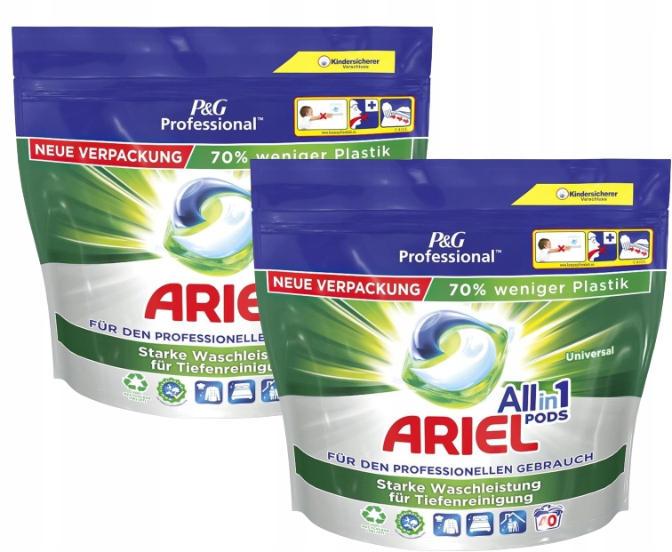 Levně Ariel Pro Universal Kapsle na praní 2x40ks De