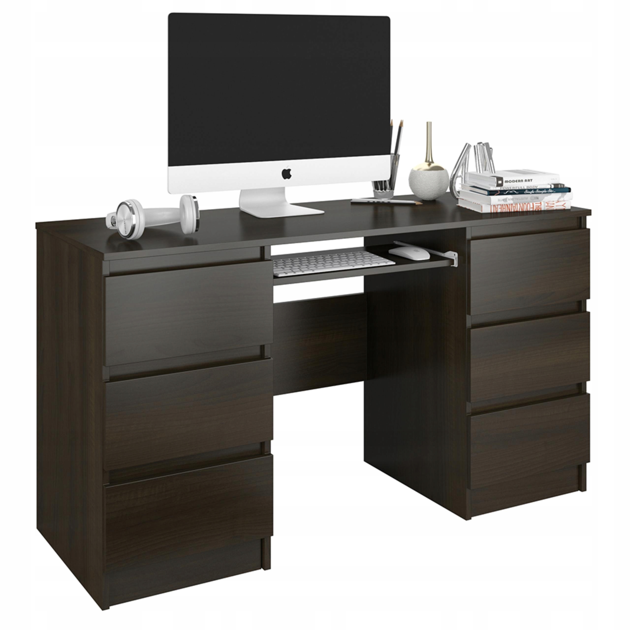 

Biurko 6 szuflad 140cm NN-32 Wenge