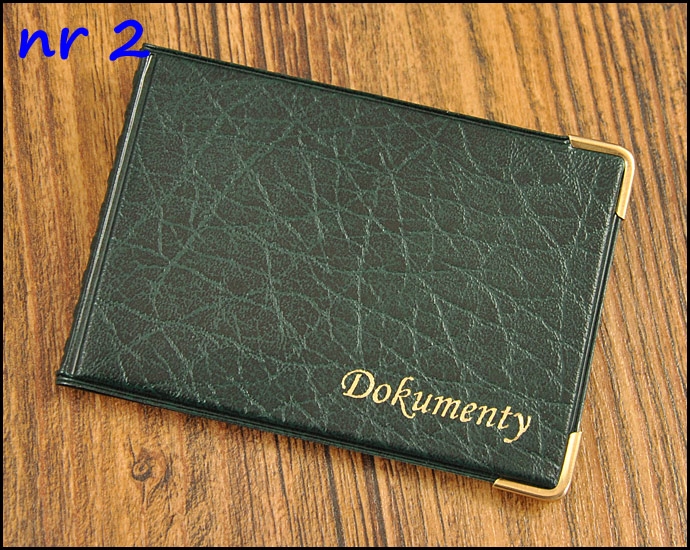 OKŁADKA, OKŁADKI, ETUI NA KARTY DOKUMENTY KOLORY Płeć uniseks