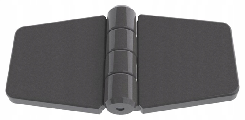 Zawias Pcv 79x41mm z maskownicami drzwiczki blat