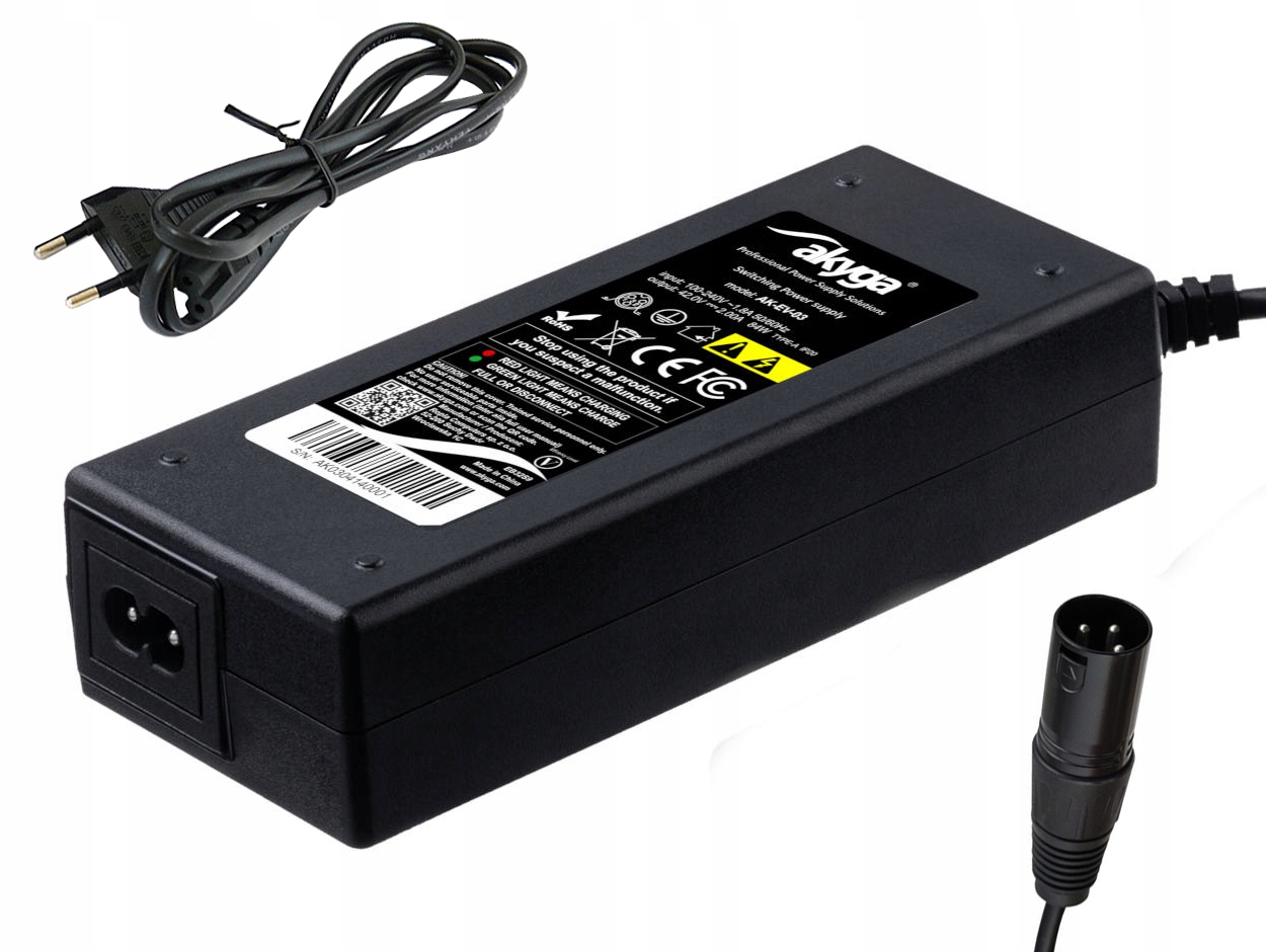 

Ładowarka 42V 2A do akumulatora litowego 36V Xlr M