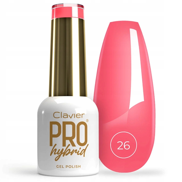 Lakier Hybrydowy Do Paznokci ProHybrid Gold Clavier 8 ml - 026