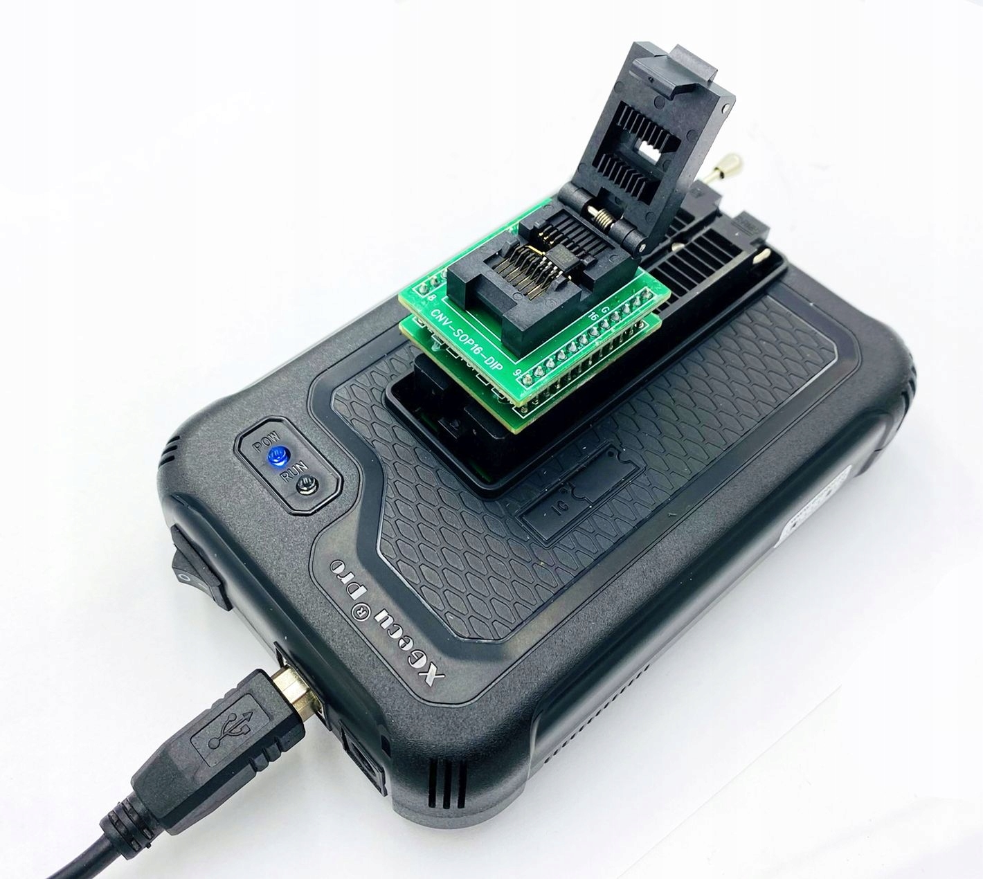 Adapter SOIC16 / SO16 (150mil)-PDIP16(24) ZIFc Model Adapter SOIC16 / SO16 (150mil)-PDIP16(24) ZIFc