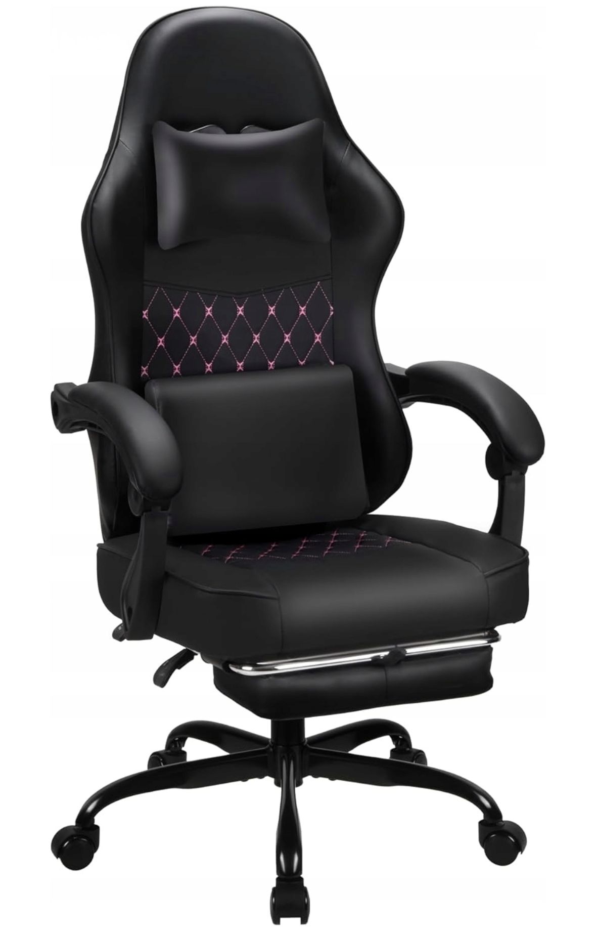 Fotel Gamingowy T-three Ergonomiczny Obrotowe z Regulacją różowy